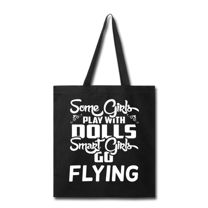 Some Girls Go Flying - Tote Bag - black