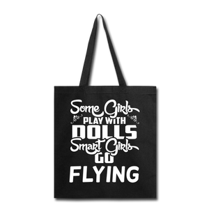 Some Girls Go Flying - Tote Bag - black
