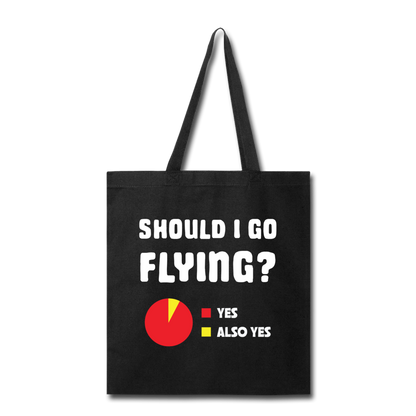 Should I Go Flying - Tote Bag - black