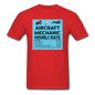 Aircraft Mechanic Hourly Rate - Color - Unisex Classic T-Shirt - red