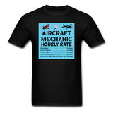 Aircraft Mechanic Hourly Rate - Color - Unisex Classic T-Shirt - black