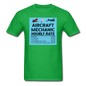 Aircraft Mechanic Hourly Rate - Color - Unisex Classic T-Shirt - bright green