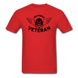 Air Force Veteran - Black - Unisex Classic T-Shirt - red