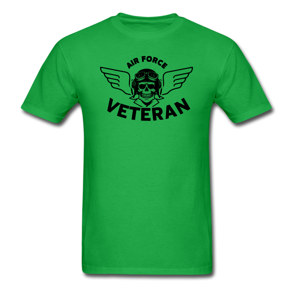 Air Force Veteran - Black - Unisex Classic T-Shirt - bright green