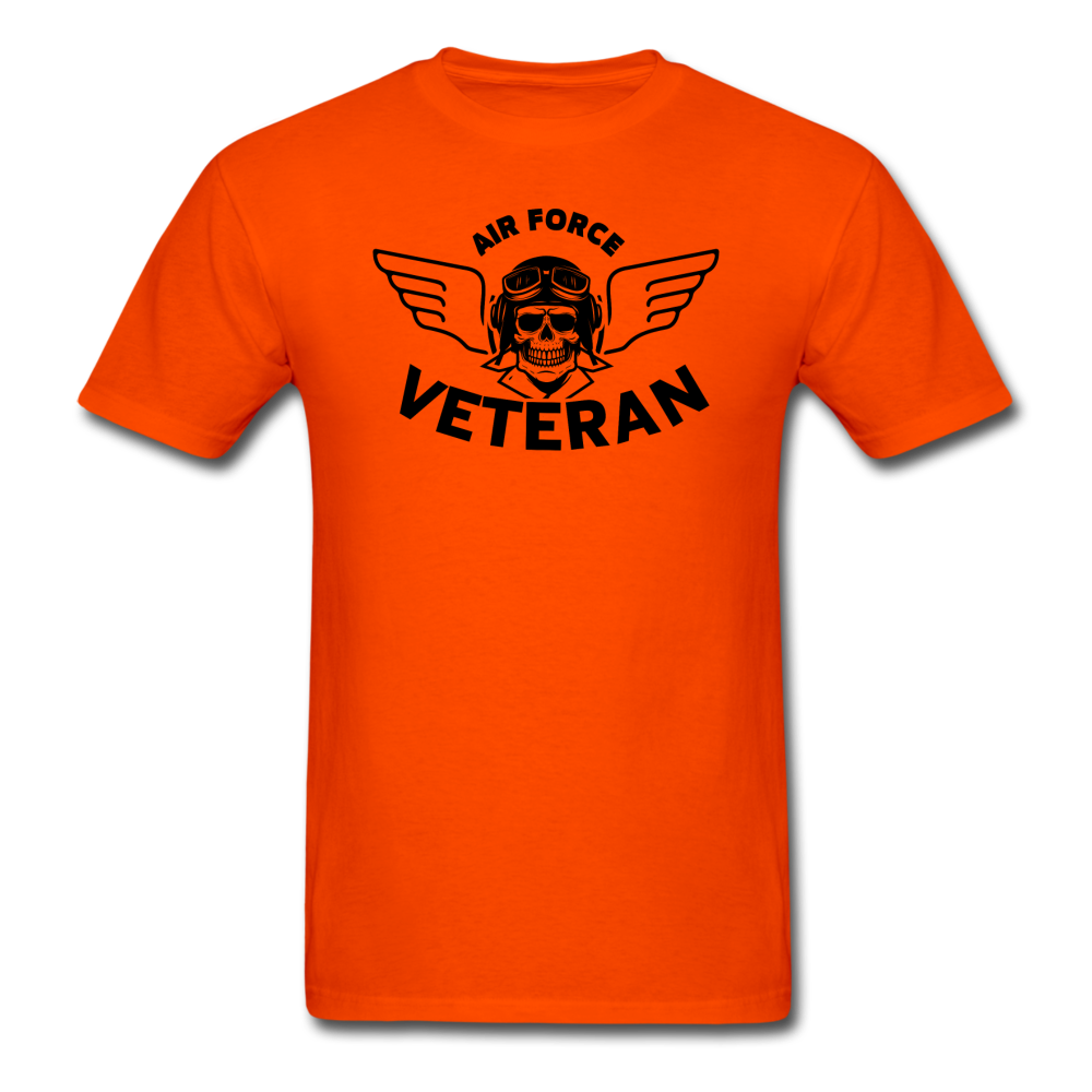 Air Force Veteran - Black - Unisex Classic T-Shirt - orange