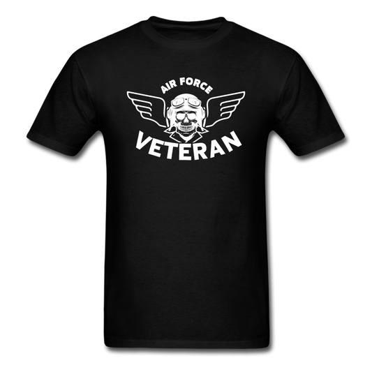 Air Force Veteran - Skull - White - Unisex Classic T-Shirt - black