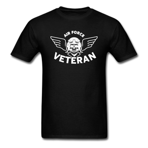 Air Force Veteran - Skull - White - Unisex Classic T-Shirt - black