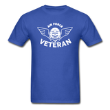 Air Force Veteran - Skull - White - Unisex Classic T-Shirt - royal blue