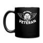 Air Force Veteran - Skull - White - Full Color Mug - black