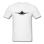 Airliner - Front - Black - Unisex Classic T-Shirt - white