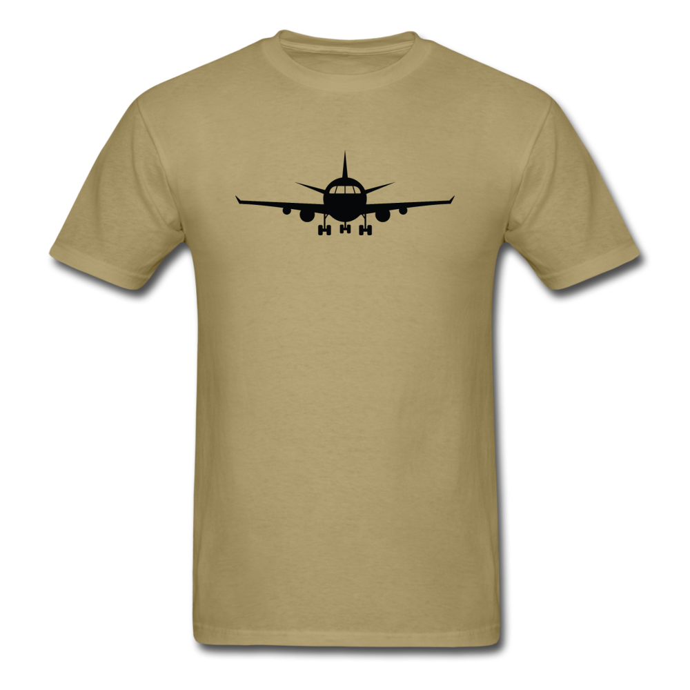 Airliner - Front - Black - Unisex Classic T-Shirt - khaki