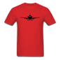 Airliner - Front - Black - Unisex Classic T-Shirt - red