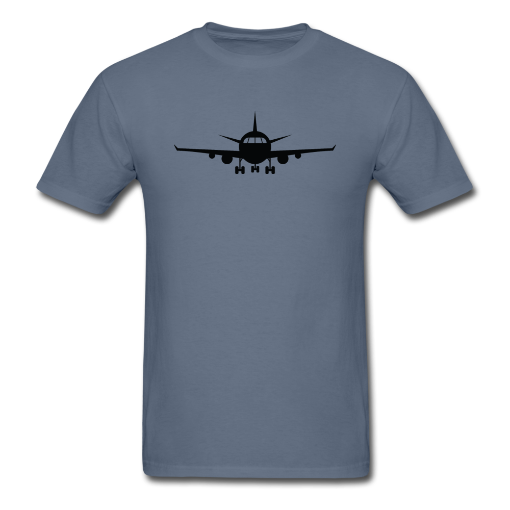 Airliner - Front - Black - Unisex Classic T-Shirt - denim