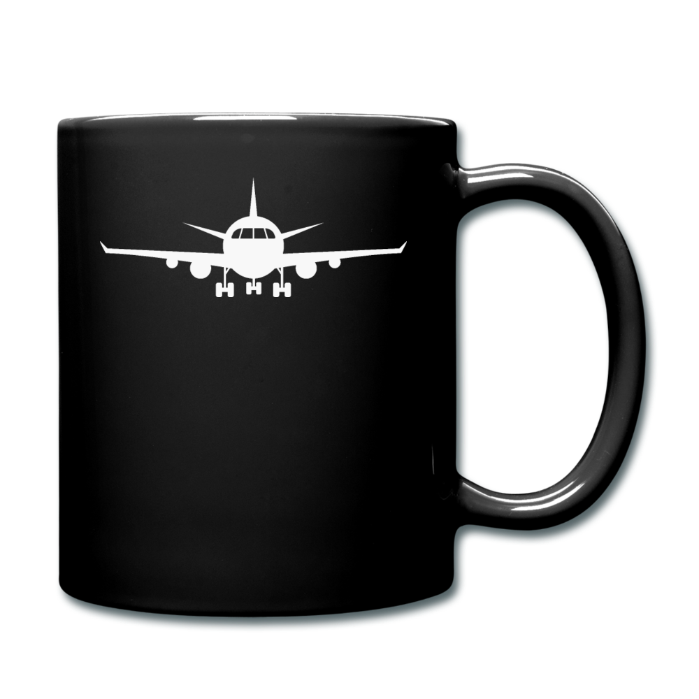 Airliner - Front - White - Full Color Mug - black