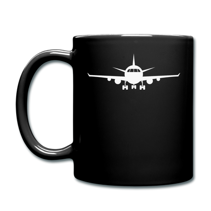 Airliner - Front - White - Full Color Mug - black