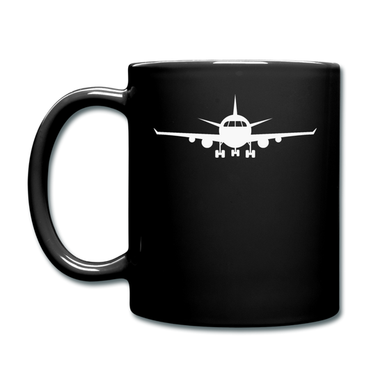 Airliner - Front - White - Full Color Mug - black