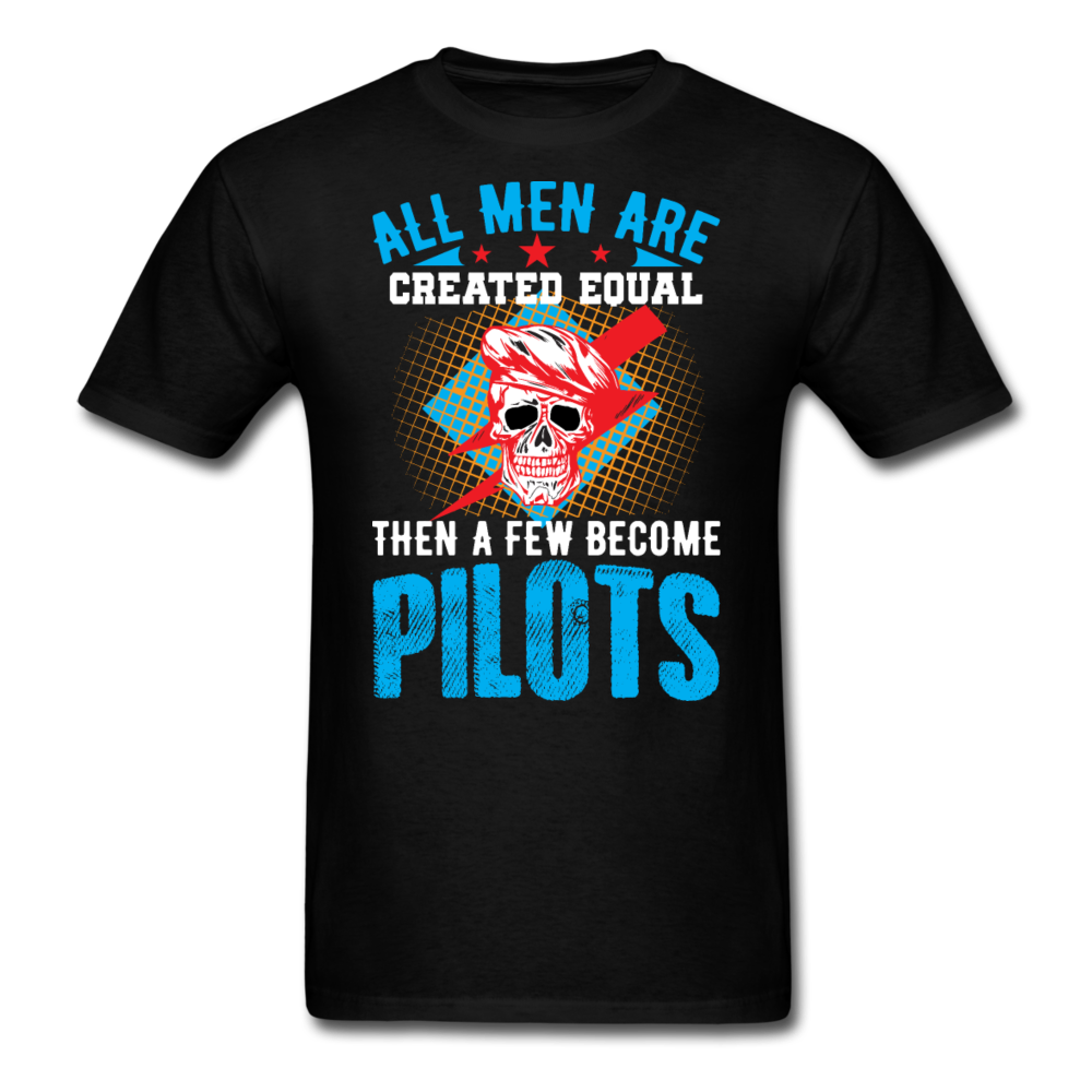 All Men Are Created Equal - Skull - Pilots - Unisex Classic T-Shirt - black