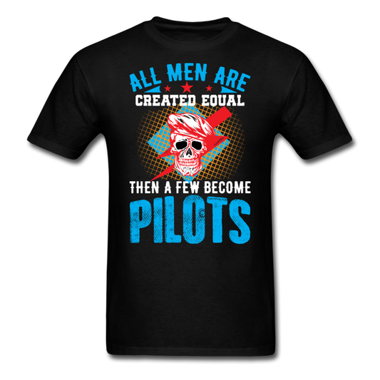 All Men Are Created Equal - Skull - Pilots - Unisex Classic T-Shirt - black