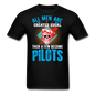 All Men Are Created Equal - Skull - Pilots - Unisex Classic T-Shirt - black