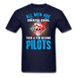 All Men Are Created Equal - Skull - Pilots - Unisex Classic T-Shirt - navy