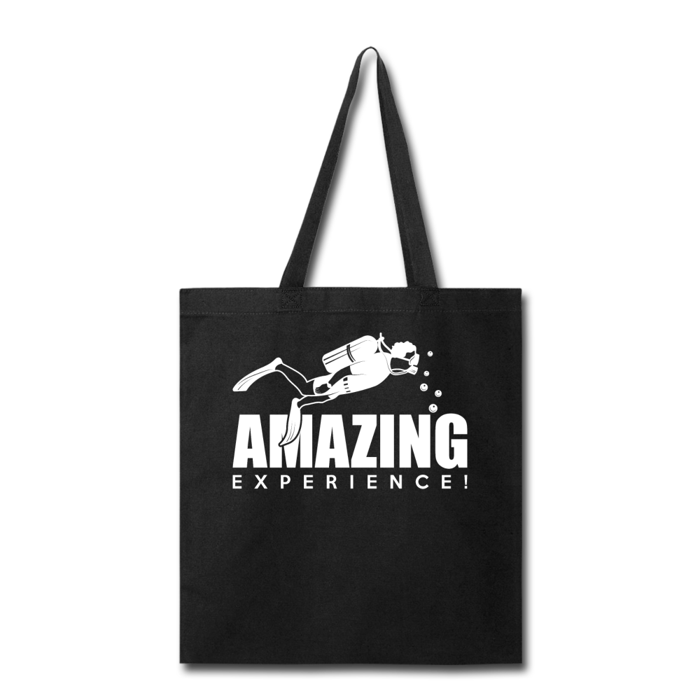 Amazing Experience - Scuba Diving - White - Tote Bag - black