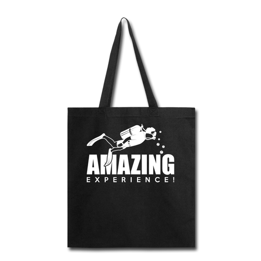 Amazing Experience - Scuba Diving - White - Tote Bag - black