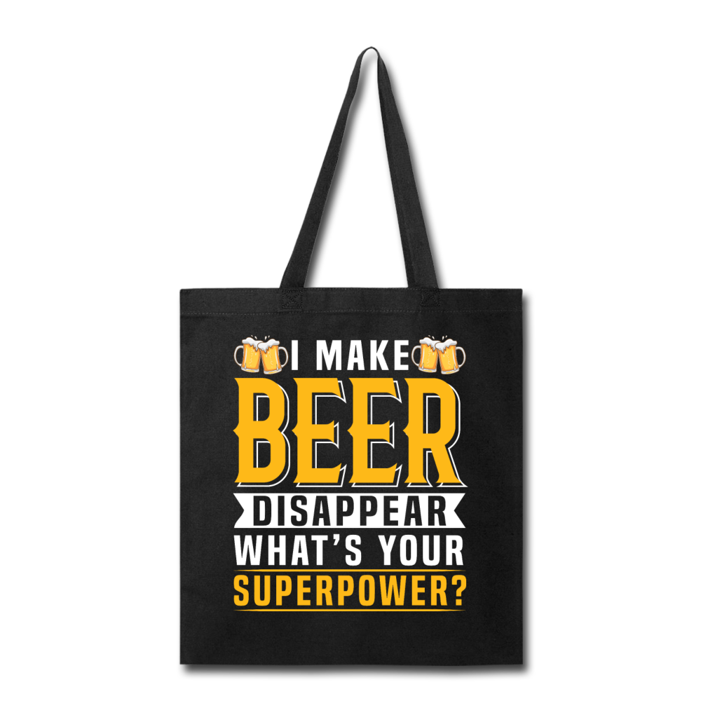 Superpower - Make Beer Disappear - Tote Bag - black