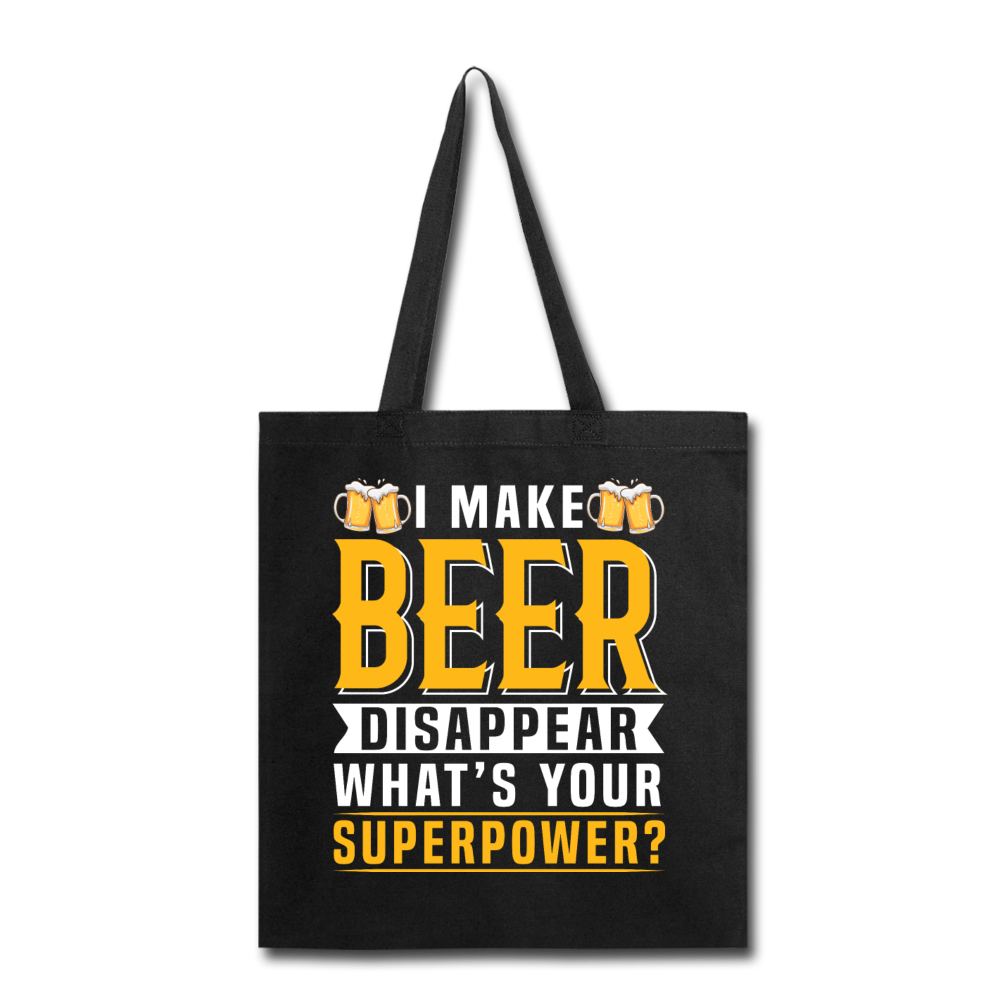 Superpower - Make Beer Disappear - Tote Bag - black