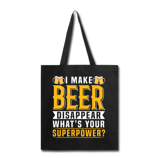 Superpower - Make Beer Disappear - Tote Bag - black