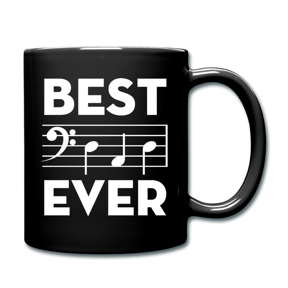 Best Dad Ever - Music Notes - Full Color Mug - black