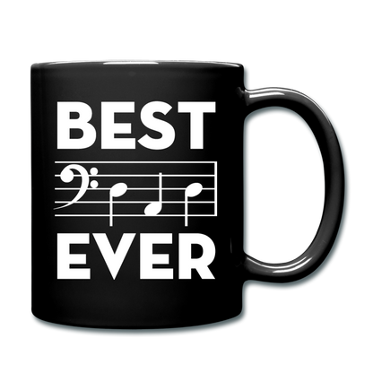 Best Dad Ever - Music Notes - Full Color Mug - black