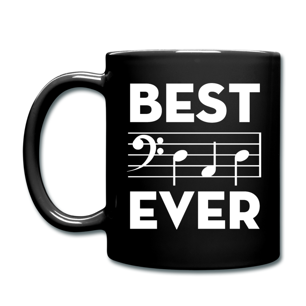 Best Dad Ever - Music Notes - Full Color Mug - black