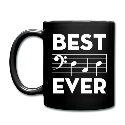 Best Dad Ever - Music Notes - Full Color Mug - black