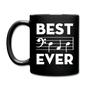 Best Dad Ever - Music Notes - Full Color Mug - black