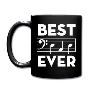 Best Dad Ever - Music Notes - Full Color Mug - black
