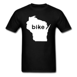 Bike Wisconsin - Word - White - Unisex Classic T-Shirt - black
