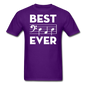 Best Dad Ever - Music Notes - Unisex Classic T-Shirt - purple