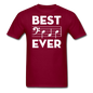 Best Dad Ever - Music Notes - Unisex Classic T-Shirt - burgundy