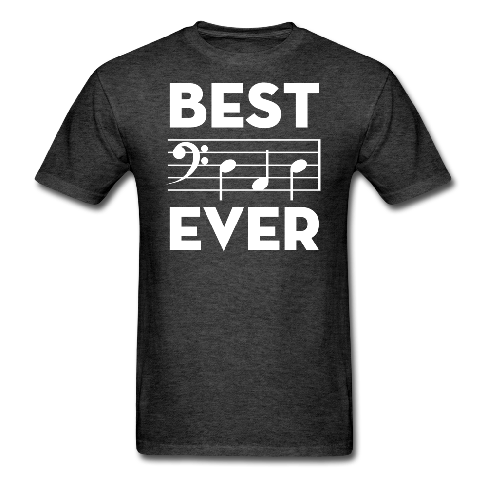 Best Dad Ever - Music Notes - Unisex Classic T-Shirt - heather black