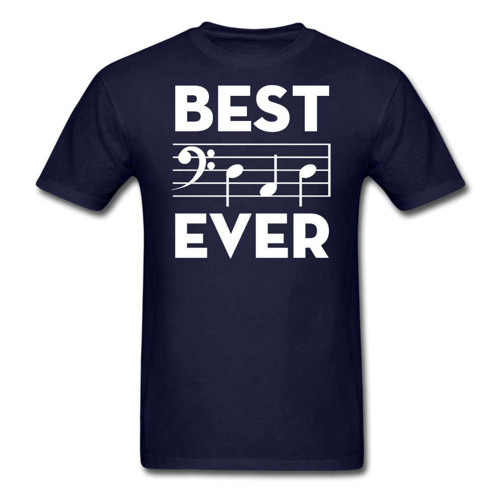 Best Dad Ever - Music Notes - Unisex Classic T-Shirt - navy