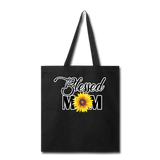 Blessed Mom - Sunflower - Tote Bag - black