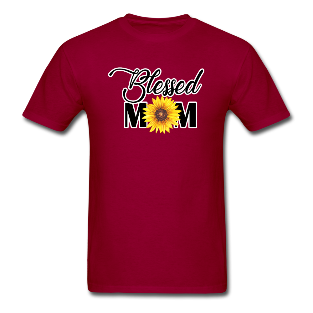 Blessed Mom - Sunflower - Unisex Classic T-Shirt - dark red