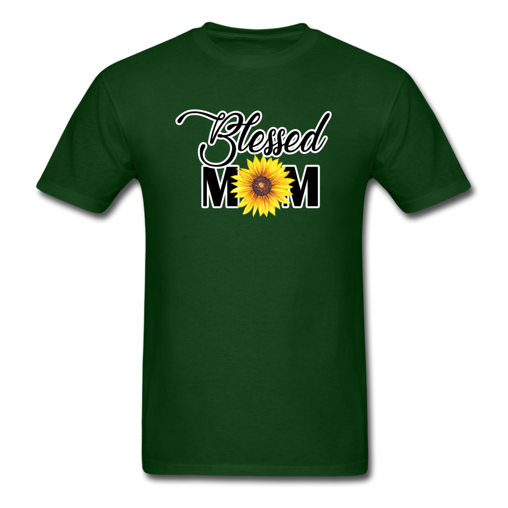 Blessed Mom - Sunflower - Unisex Classic T-Shirt - forest green