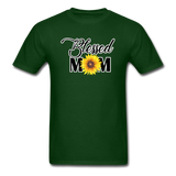 Blessed Mom - Sunflower - Unisex Classic T-Shirt - forest green