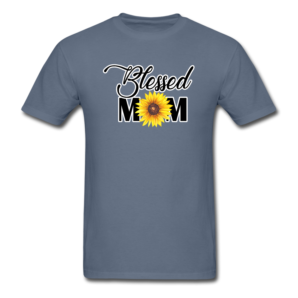 Blessed Mom - Sunflower - Unisex Classic T-Shirt - denim