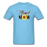Blessed Mom - Sunflower - Unisex Classic T-Shirt - aquatic blue