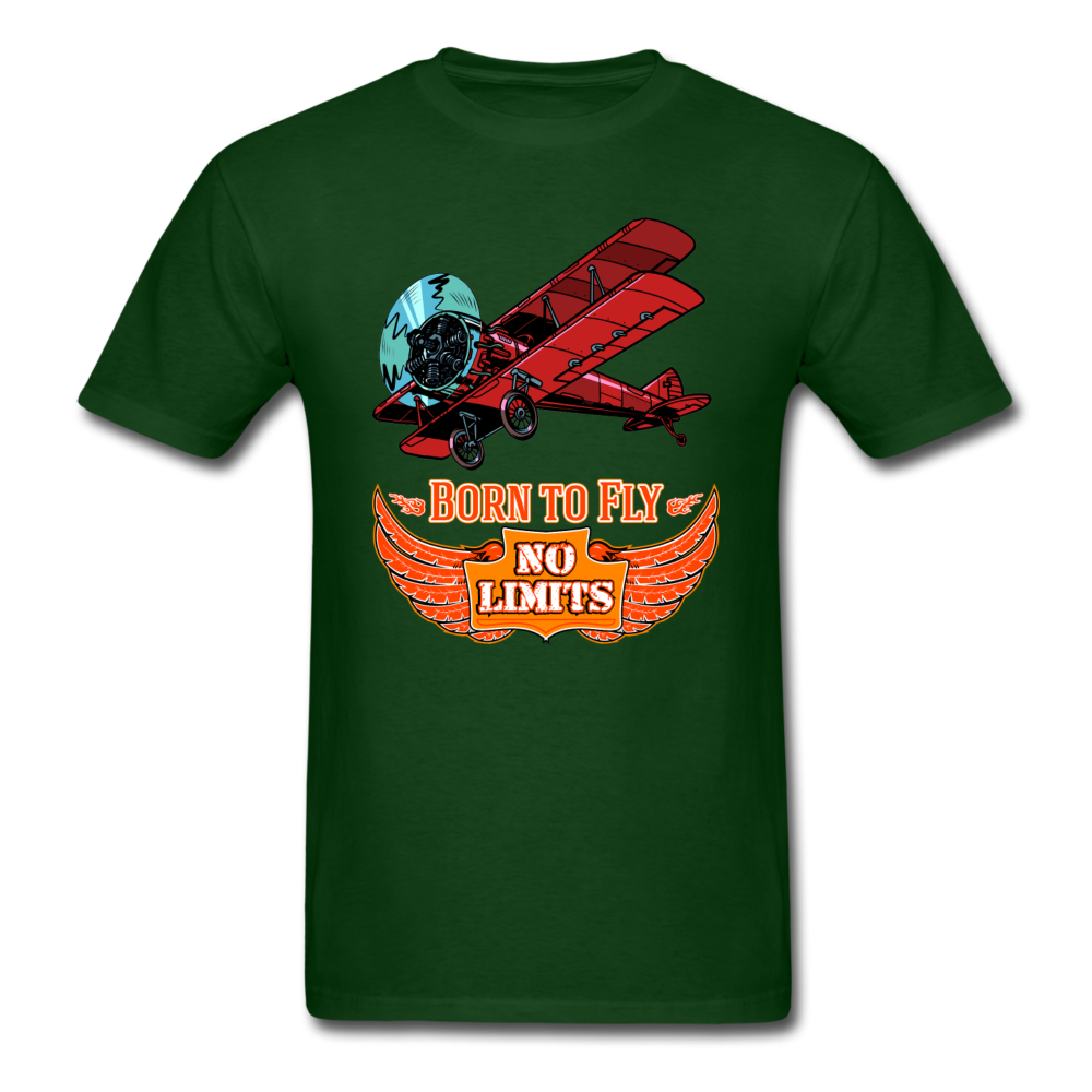 Born To Fly - No Limits - Unisex Classic T-Shirt - forest green