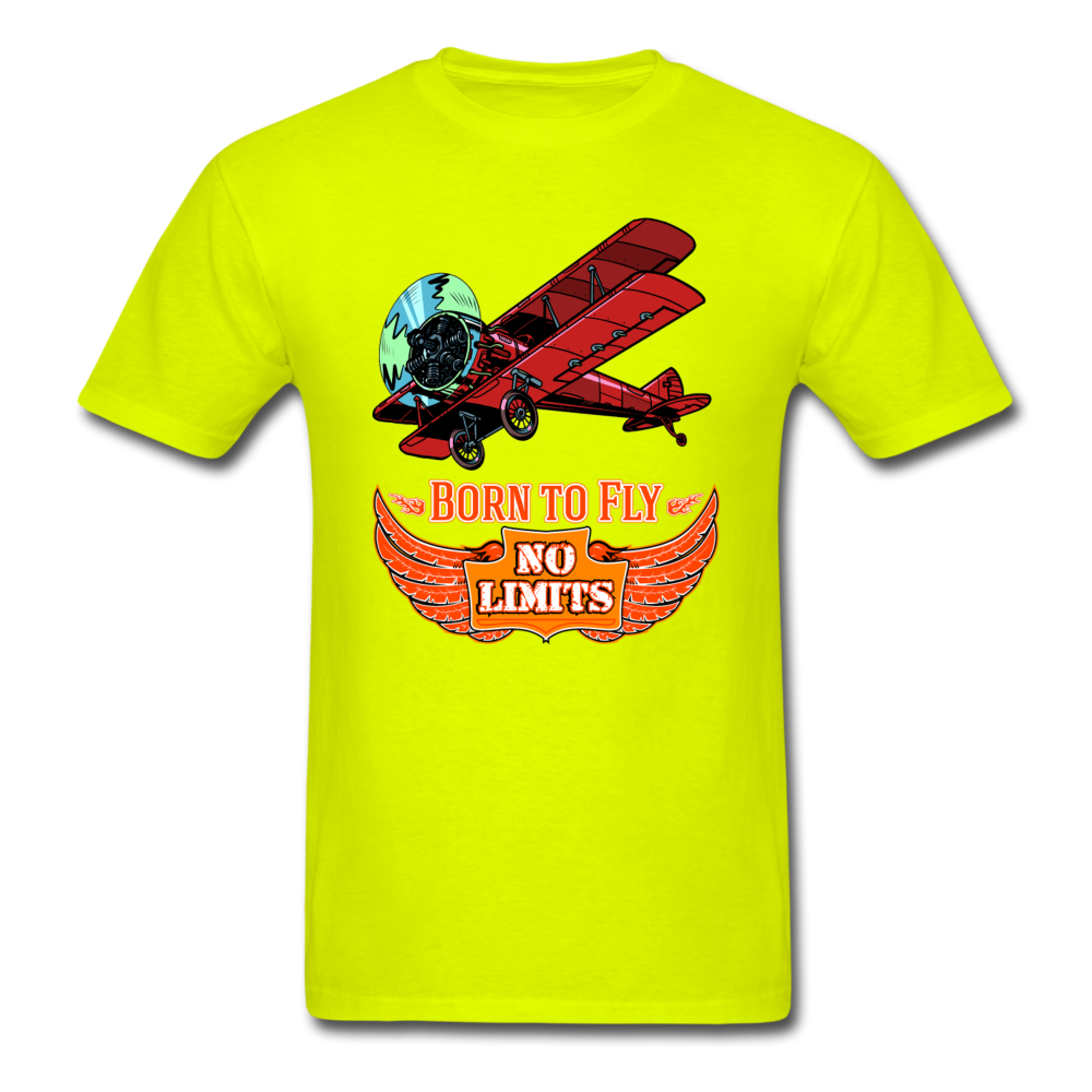 Born To Fly - No Limits - Unisex Classic T-Shirt - safety green