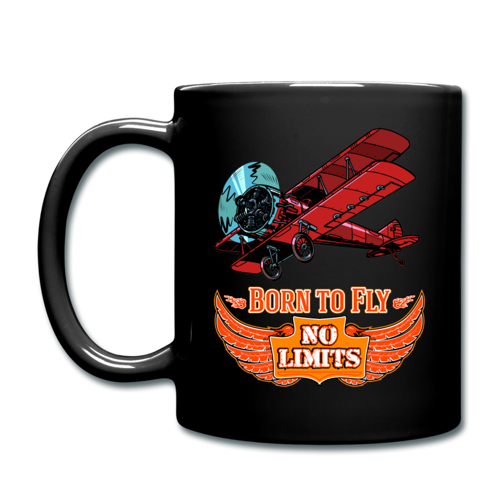 Born To Fly - No Limits - Full Color Mug - black