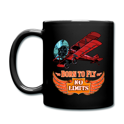 Born To Fly - No Limits - Full Color Mug - black